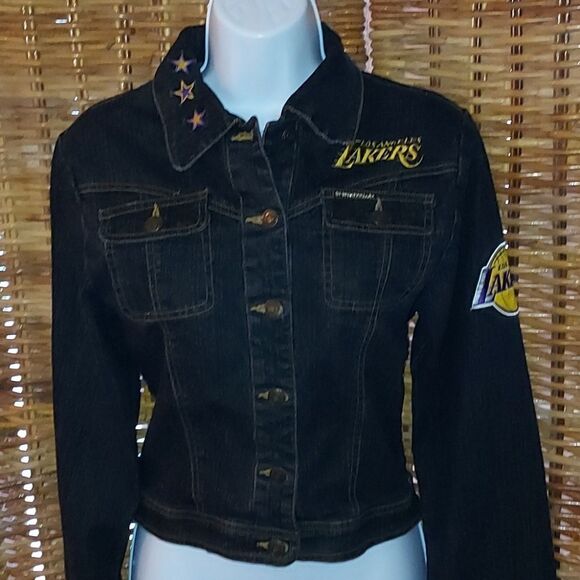 Los Angeles Lakers Denin  Jacket M - Picture 2 of 14